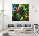 Waters Palm I by Rick Novak on GIANT ART - blue tropical