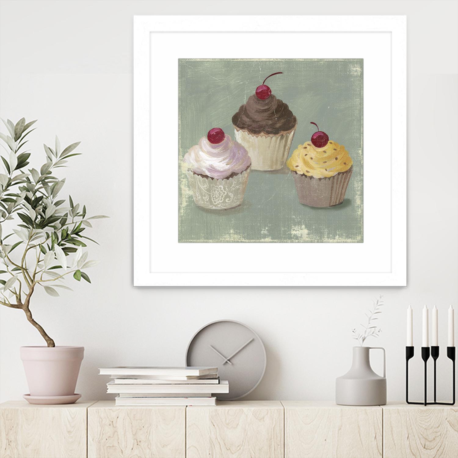 Cupcakes by PI Studio on GIANT ART - white fruit-food-drink