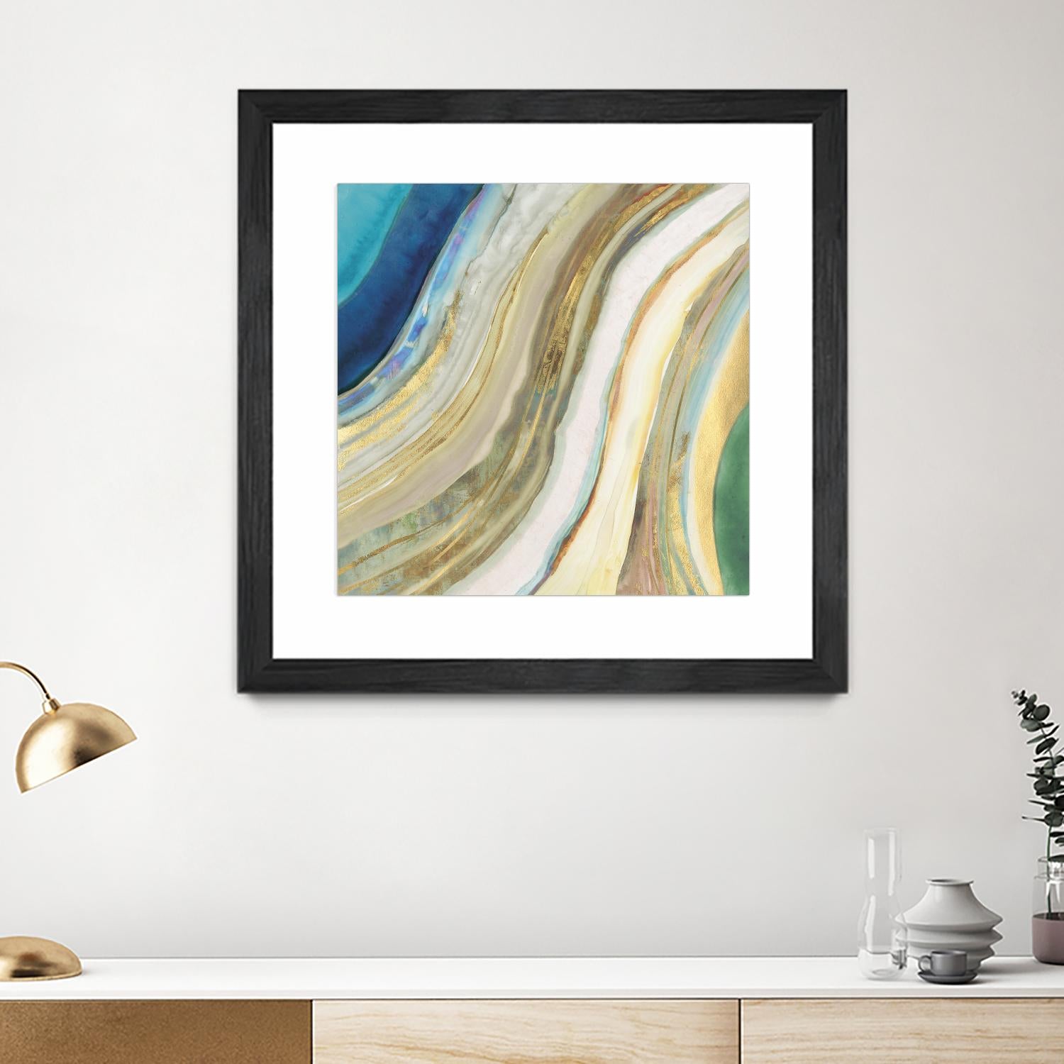 Agate I by PI Studio on GIANT ART - blue abstract
