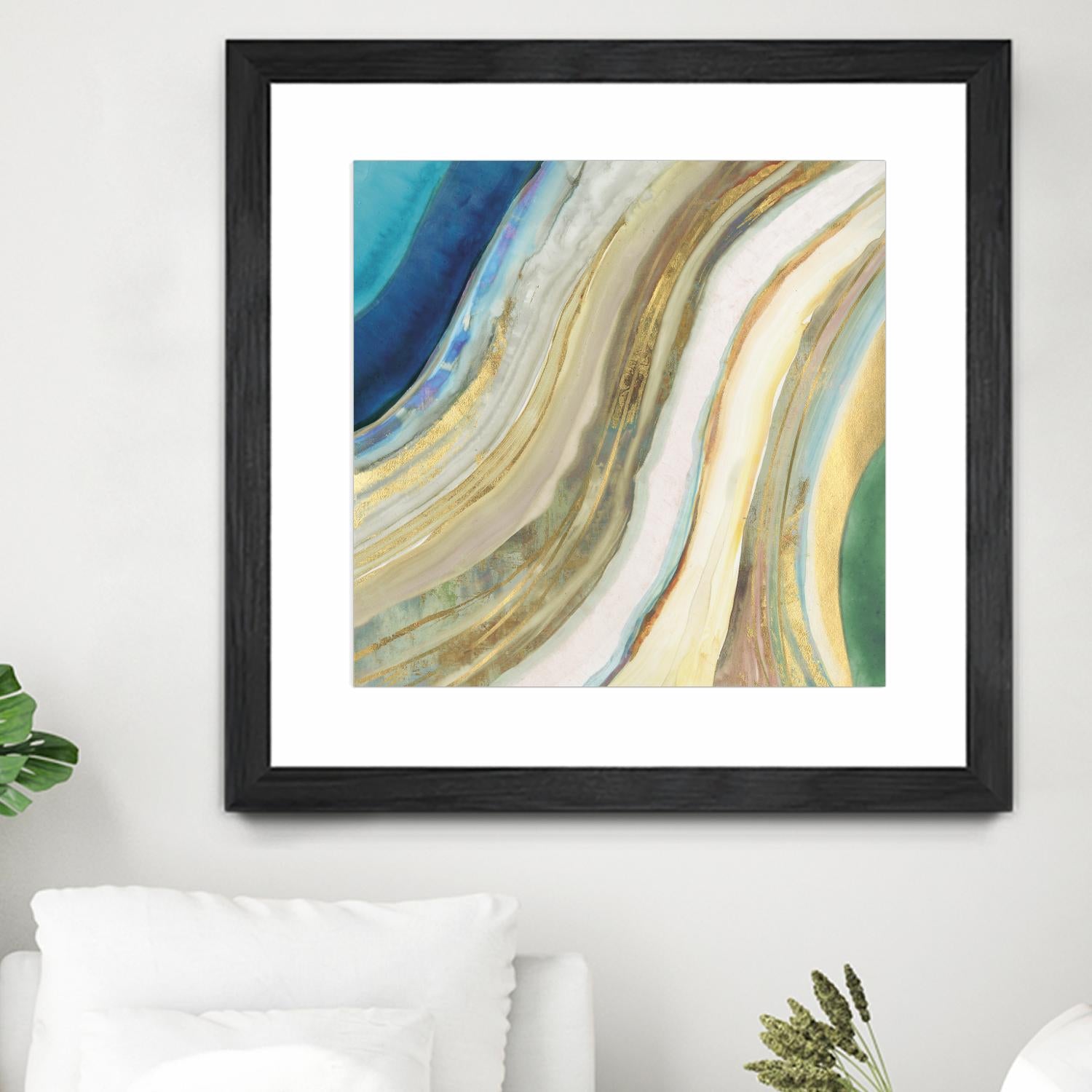 Agate I by PI Studio on GIANT ART - blue abstract