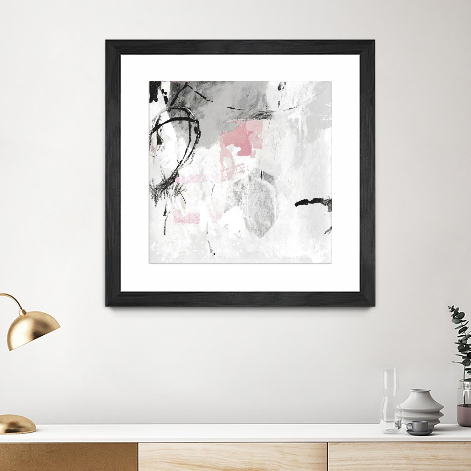 Gray Pink I by PI Studio on GIANT ART - white abstract