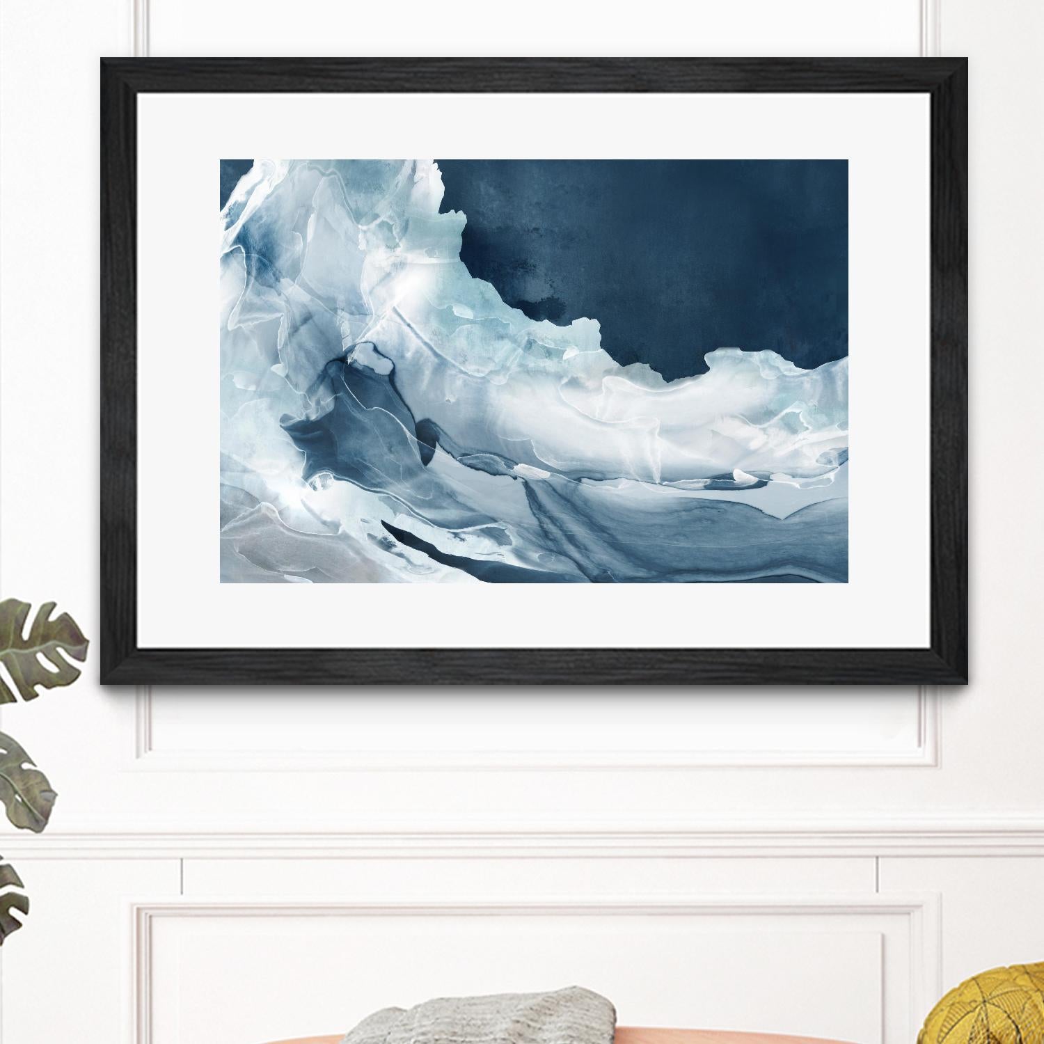 Wave of Blue Ice by PI Studio on GIANT ART - abstract