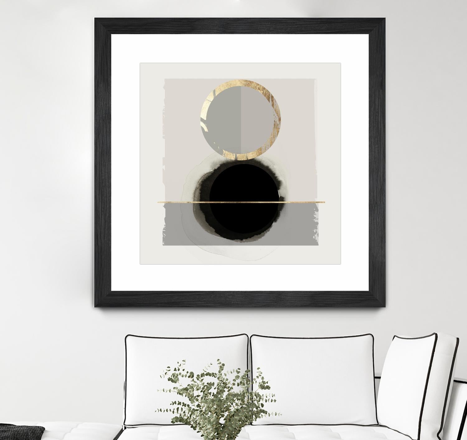 Dream Life Inspired I by PI Studio on GIANT ART - gold watercolour watercoulor