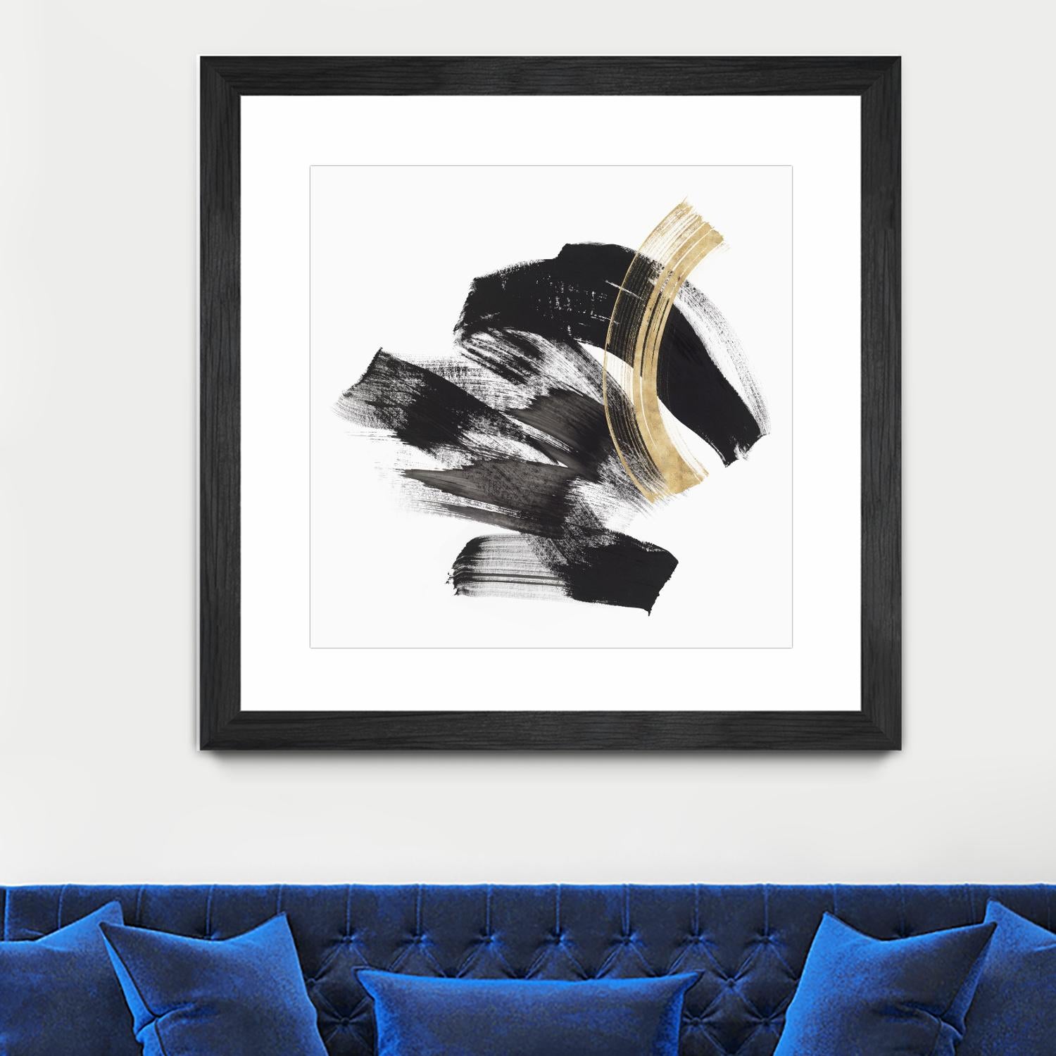 Golden Brushstroke II by PI Studio on GIANT ART - gold abstract abstract