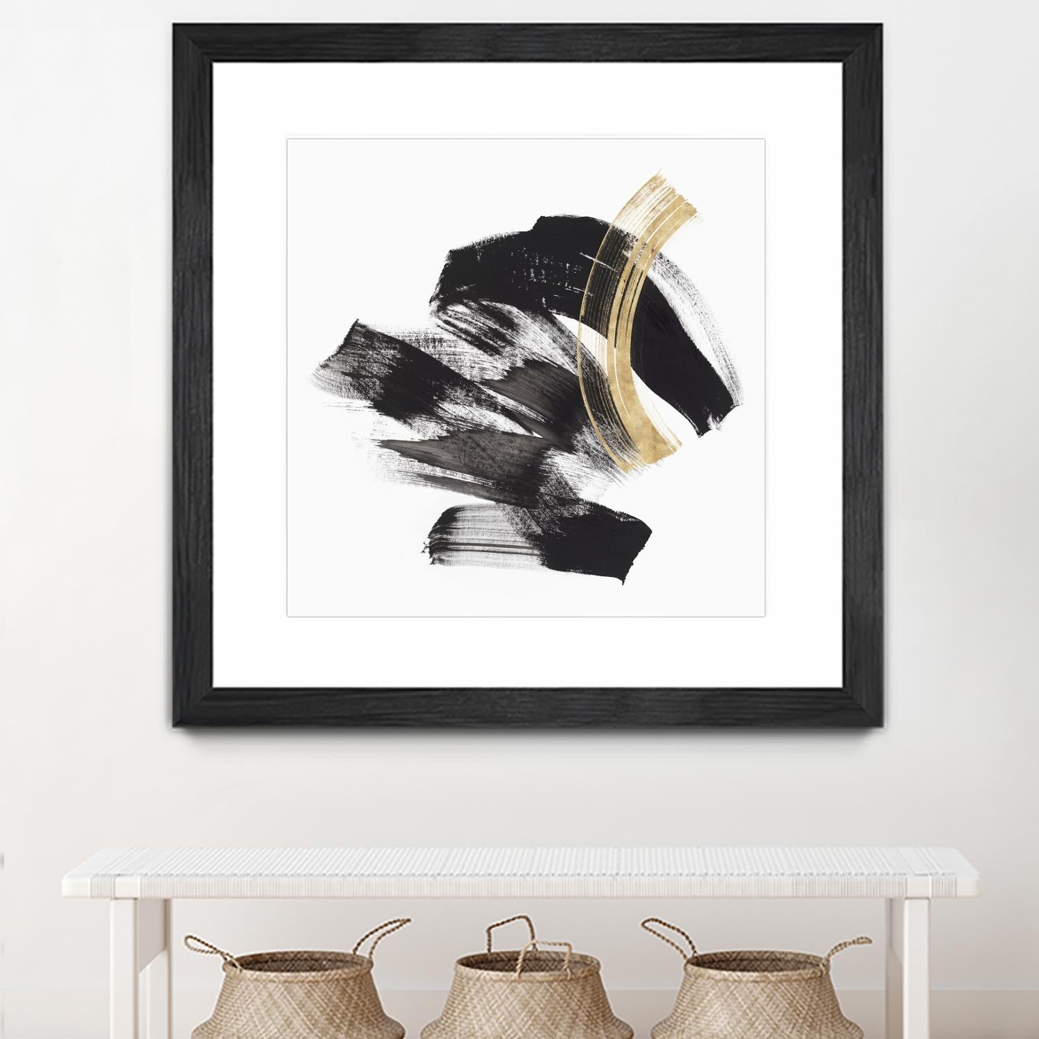 Golden Brushstroke II by PI Studio on GIANT ART - gold abstract abstract