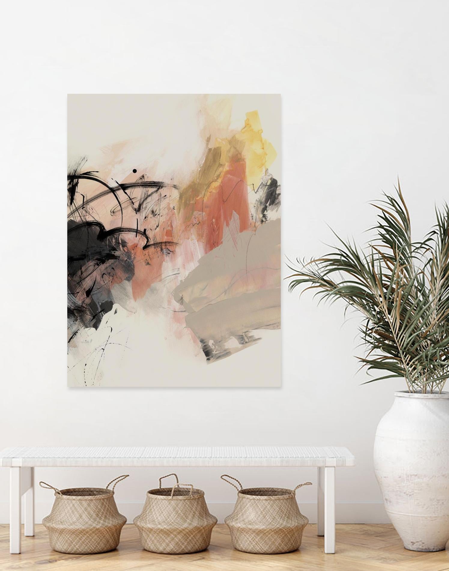 Grapefruit I by PI Studio on GIANT ART - pink abstract abstract