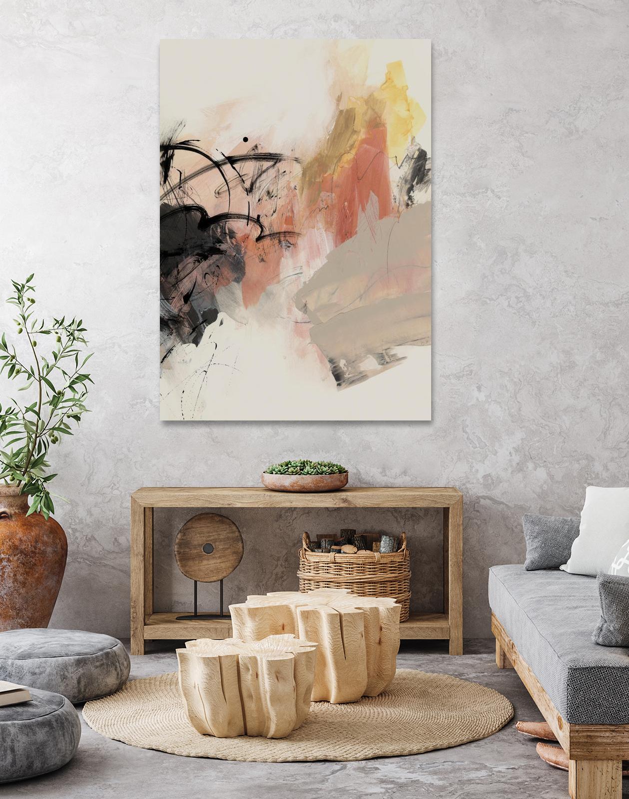 Grapefruit I by PI Studio on GIANT ART - pink abstract abstract