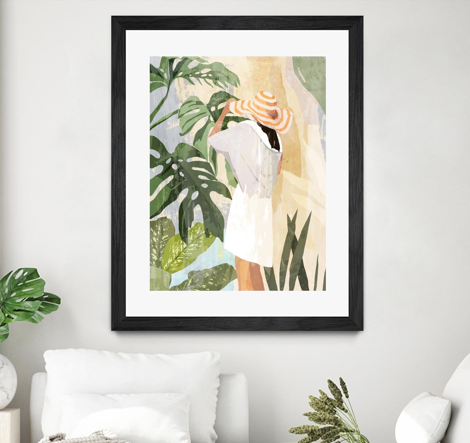 Plant Lady III by PI  Studio on GIANT ART - green botanical tropical
