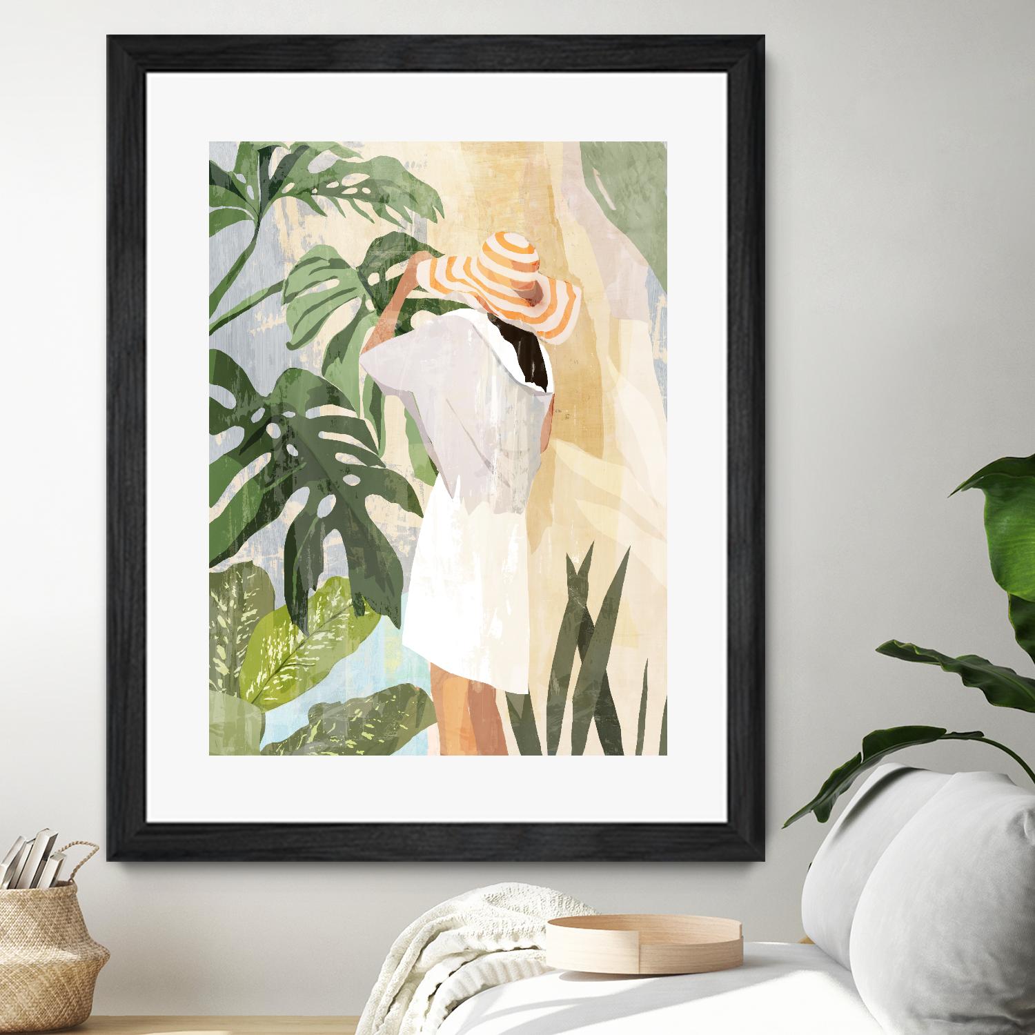 Plant Lady III by PI  Studio on GIANT ART - green botanical tropical