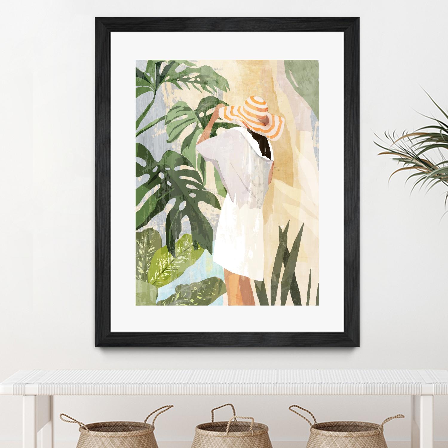Plant Lady III by PI  Studio on GIANT ART - green botanical tropical
