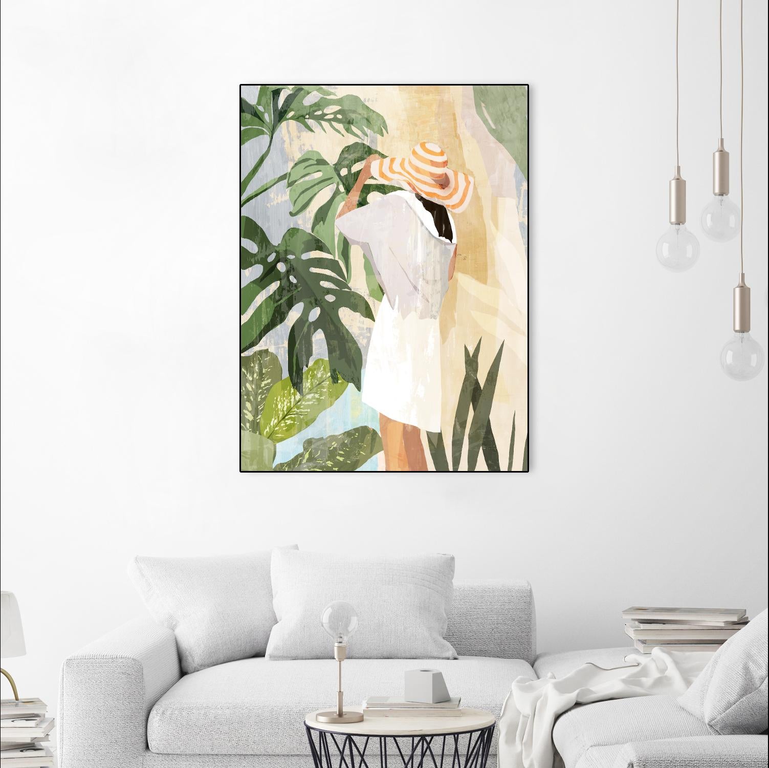 Plant Lady III by PI  Studio on GIANT ART - green botanical tropical