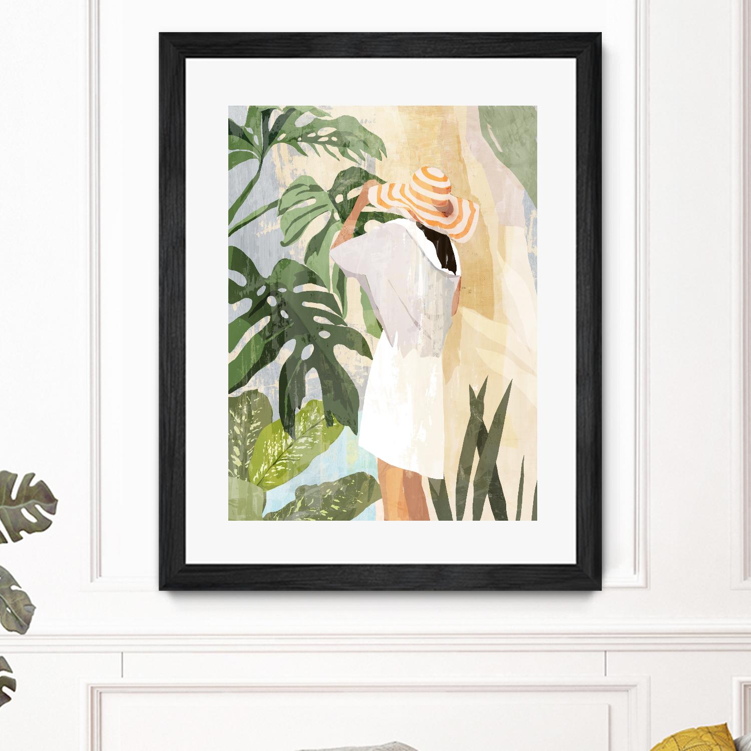 Plant Lady III by PI  Studio on GIANT ART - green botanical tropical