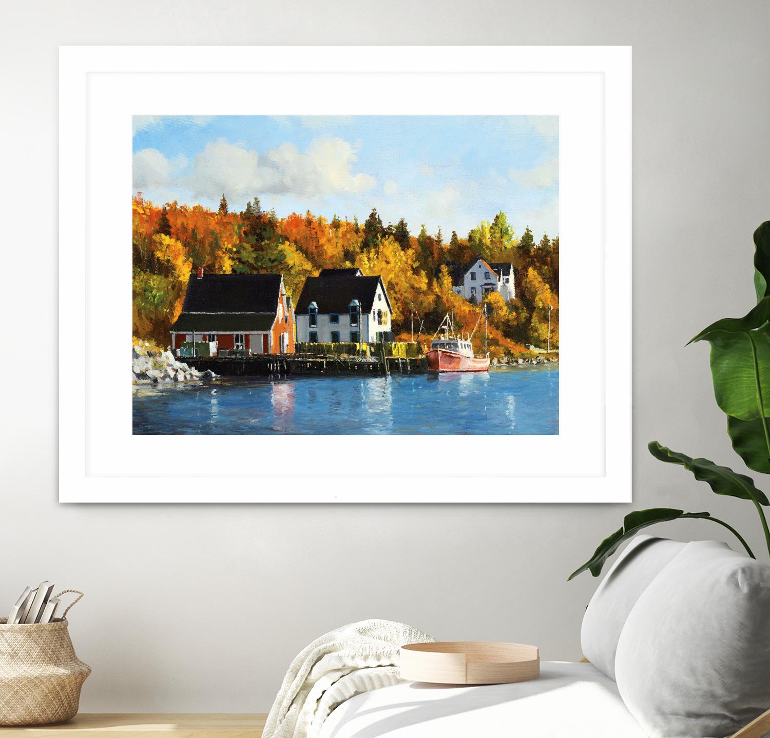 North West Cove by Pieter Molenaar on GIANT ART - blue landscape