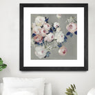 Cobalt Leaves by PI Studio on GIANT ART - white floral flowers