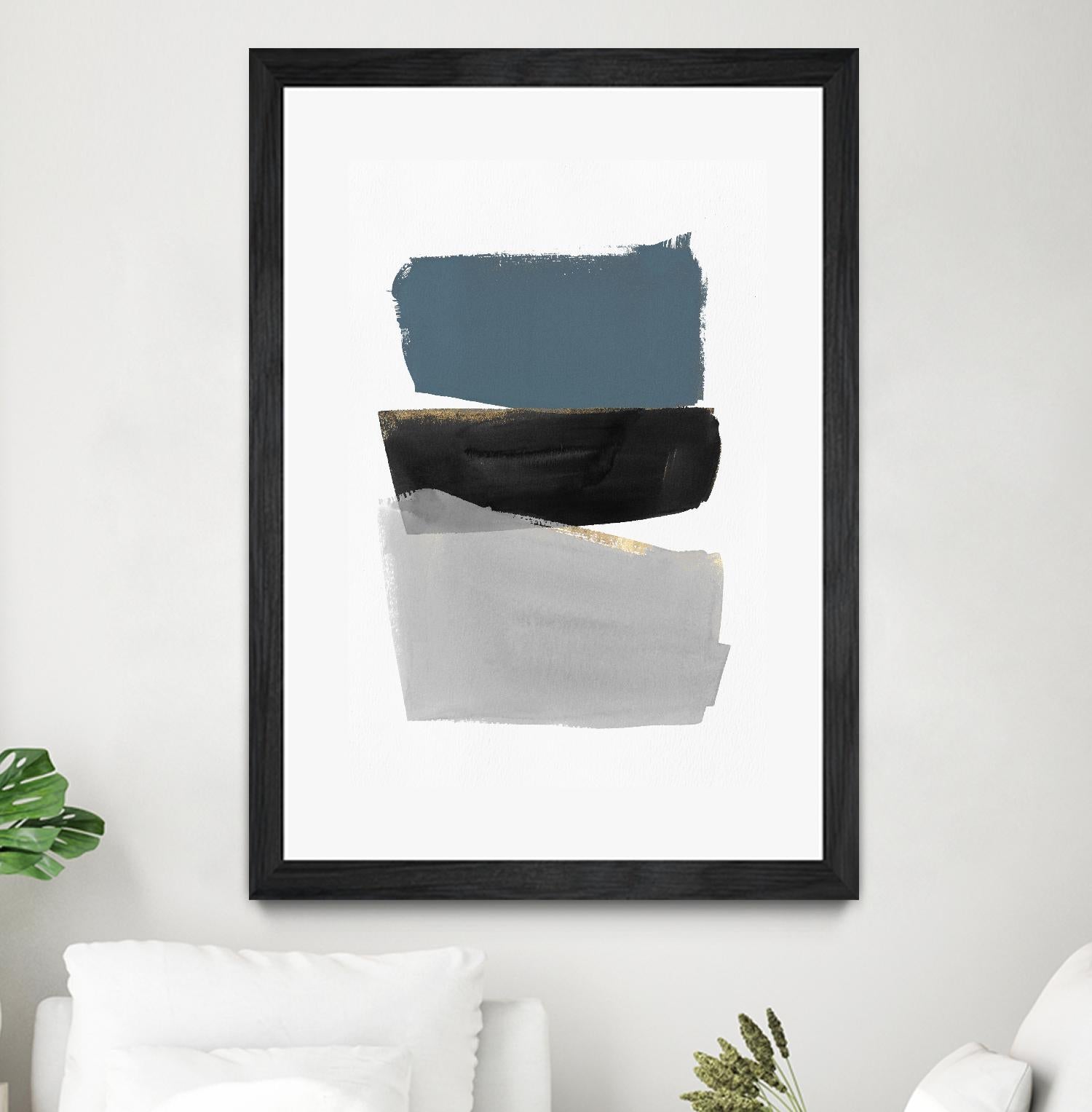 Stacked Blocks by PI Studio on GIANT ART - gold shapes rothko