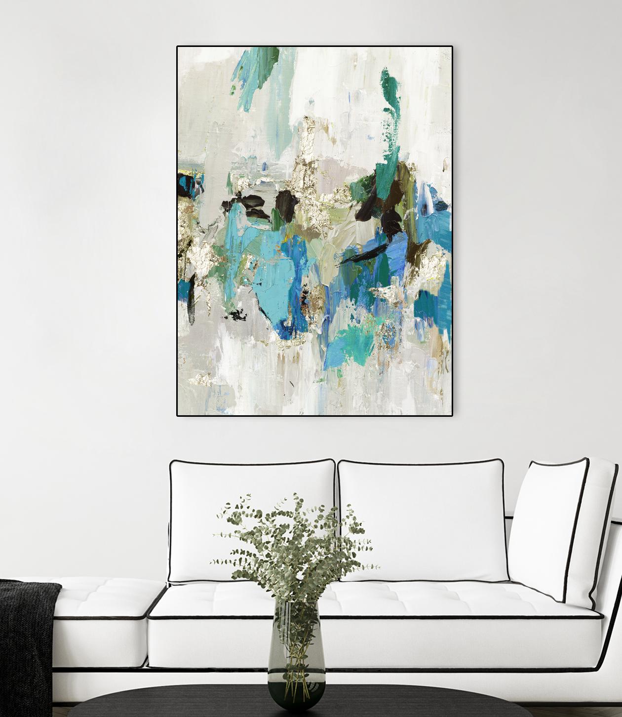 Blue Silver II by Tom Reeves on GIANT ART - blue abstract