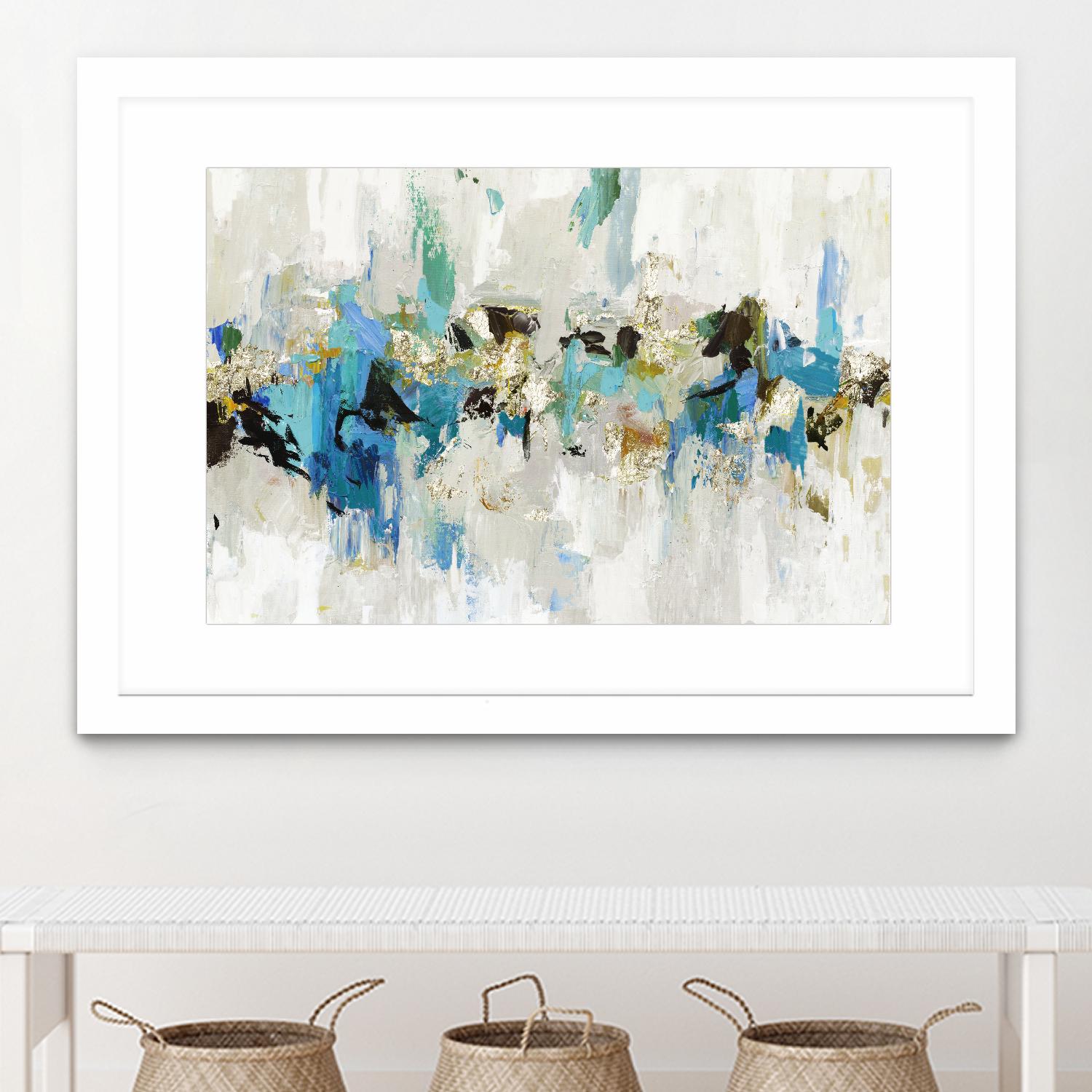 Blue Silver III by Tom Reeves on GIANT ART - blue abstract