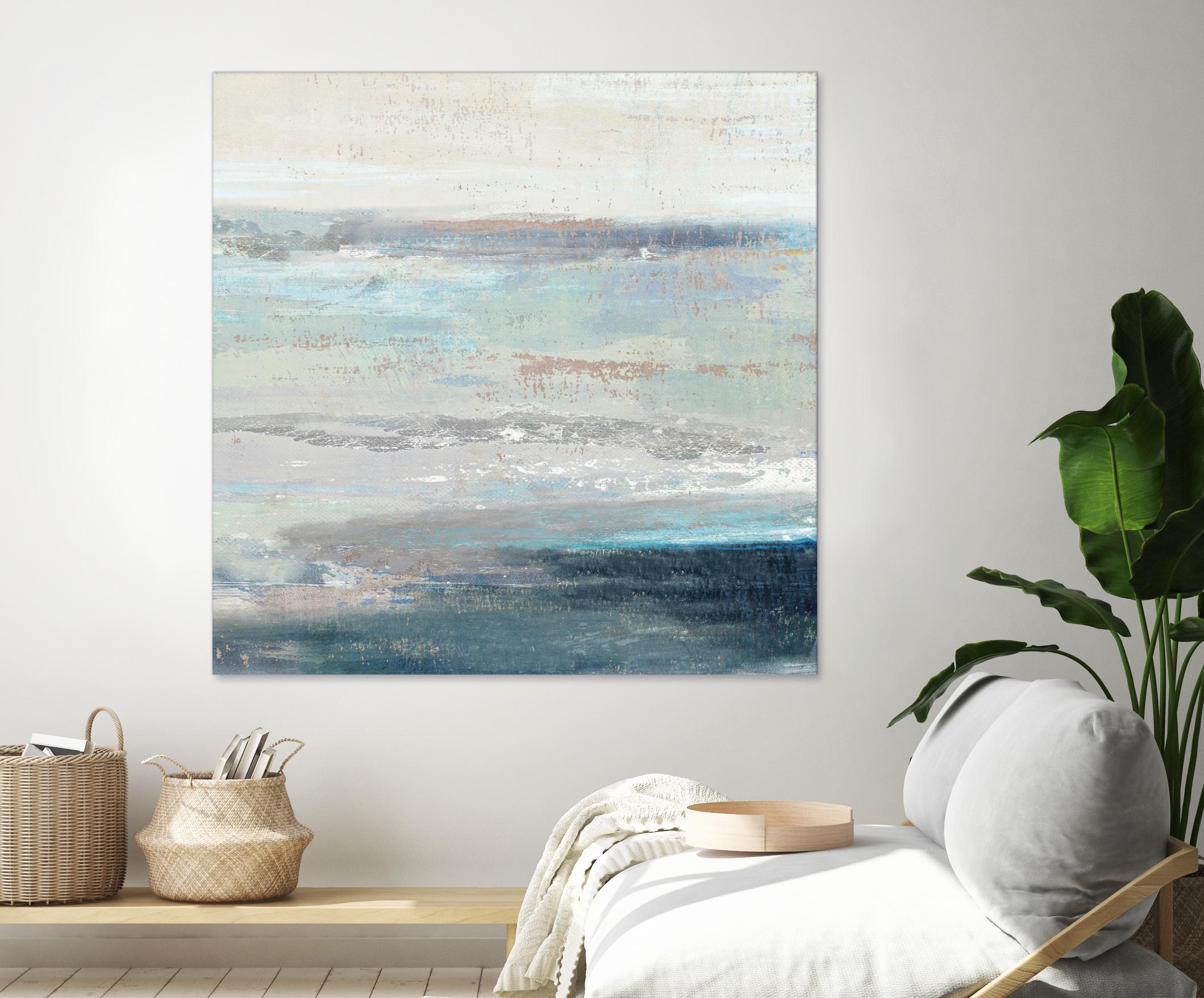 Cabana Waves II by Tom Reeves on GIANT ART - grey abstract