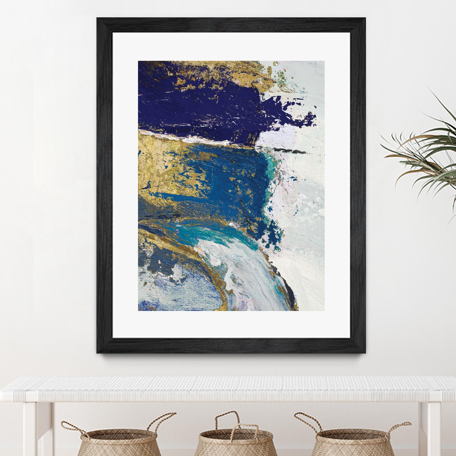 Riviera II by Ruth Palmer on GIANT ART - gold abstract