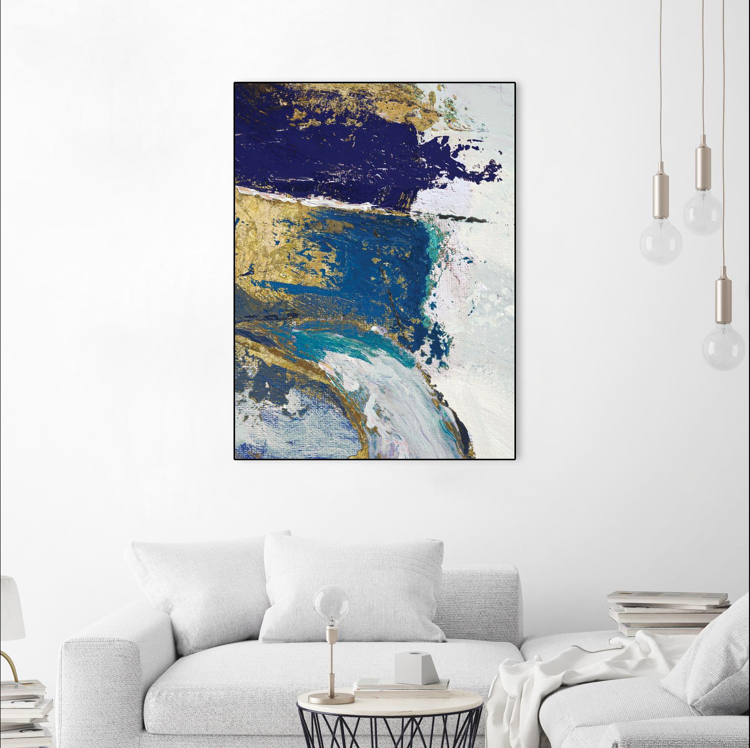 Riviera II by Ruth Palmer on GIANT ART - gold abstract