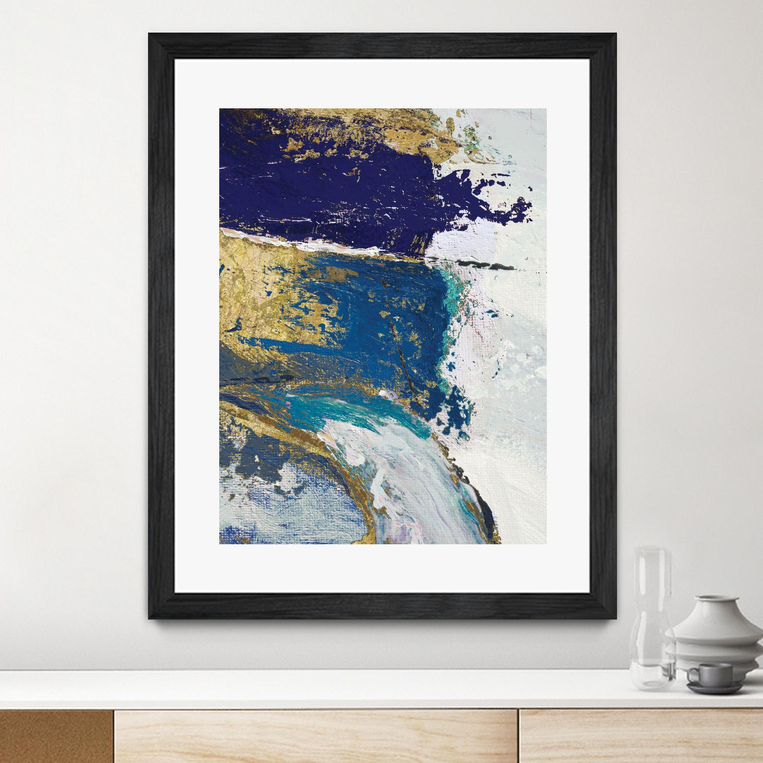 Riviera II by Ruth Palmer on GIANT ART - gold abstract