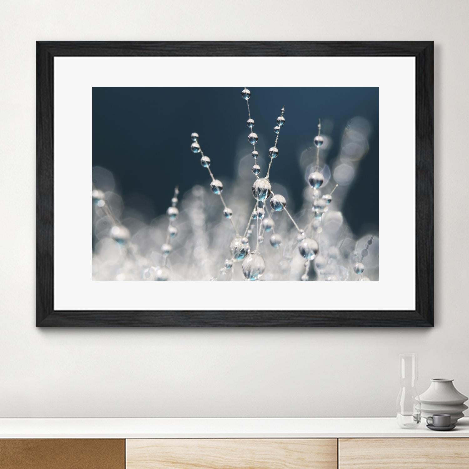 Snow white Ice blue by Sharon Johnstone on GIANT ART - white winter scenes