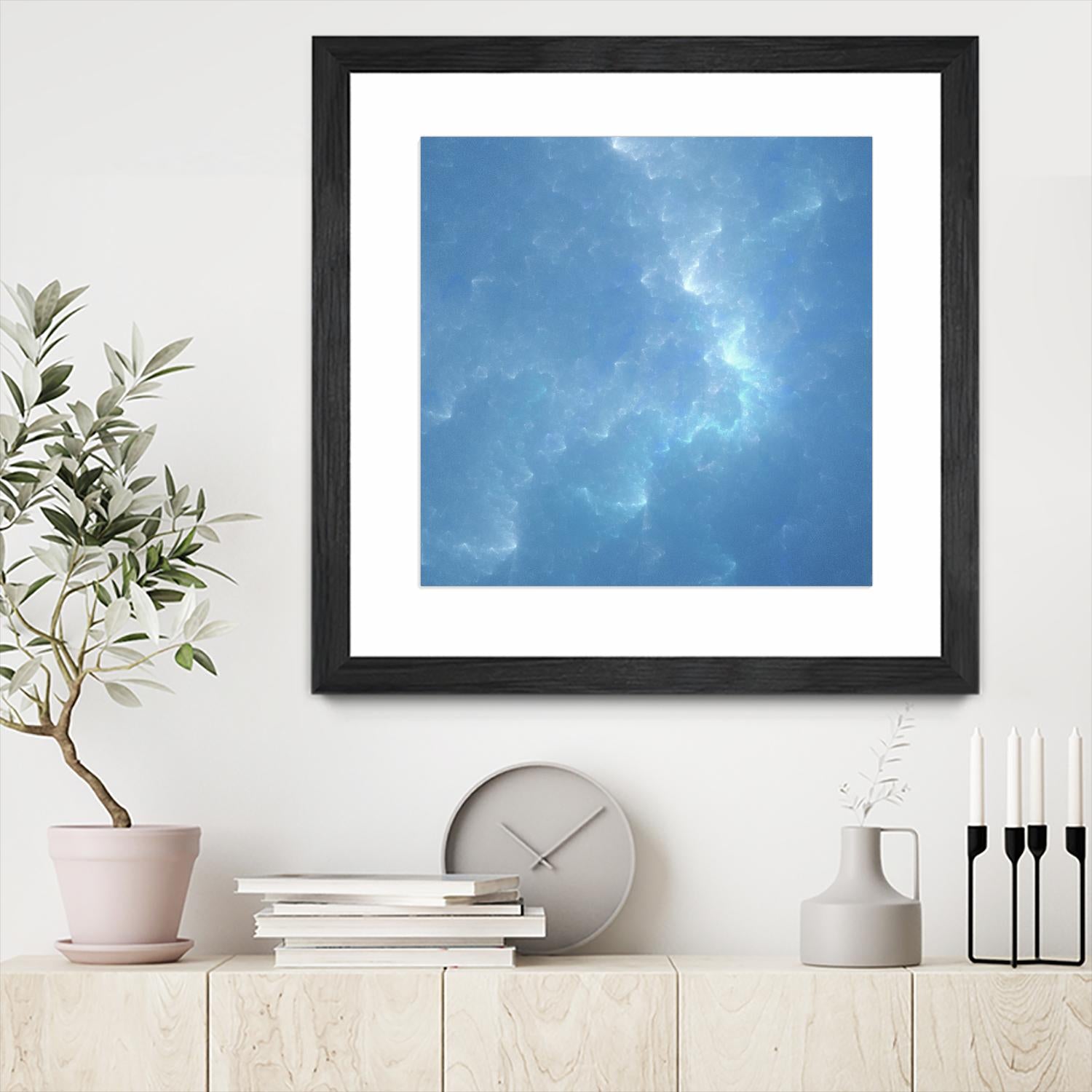 Watergleam by Shannon McCalley on GIANT ART - blue contemporary