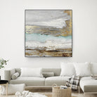 Playa Secreto II Teal Version by Wendy Kroeker on GIANT ART - blue abstract