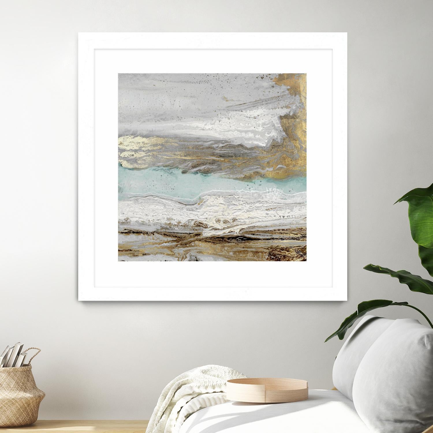 Playa Secreto II Teal Version by Wendy Kroeker on GIANT ART - blue abstract