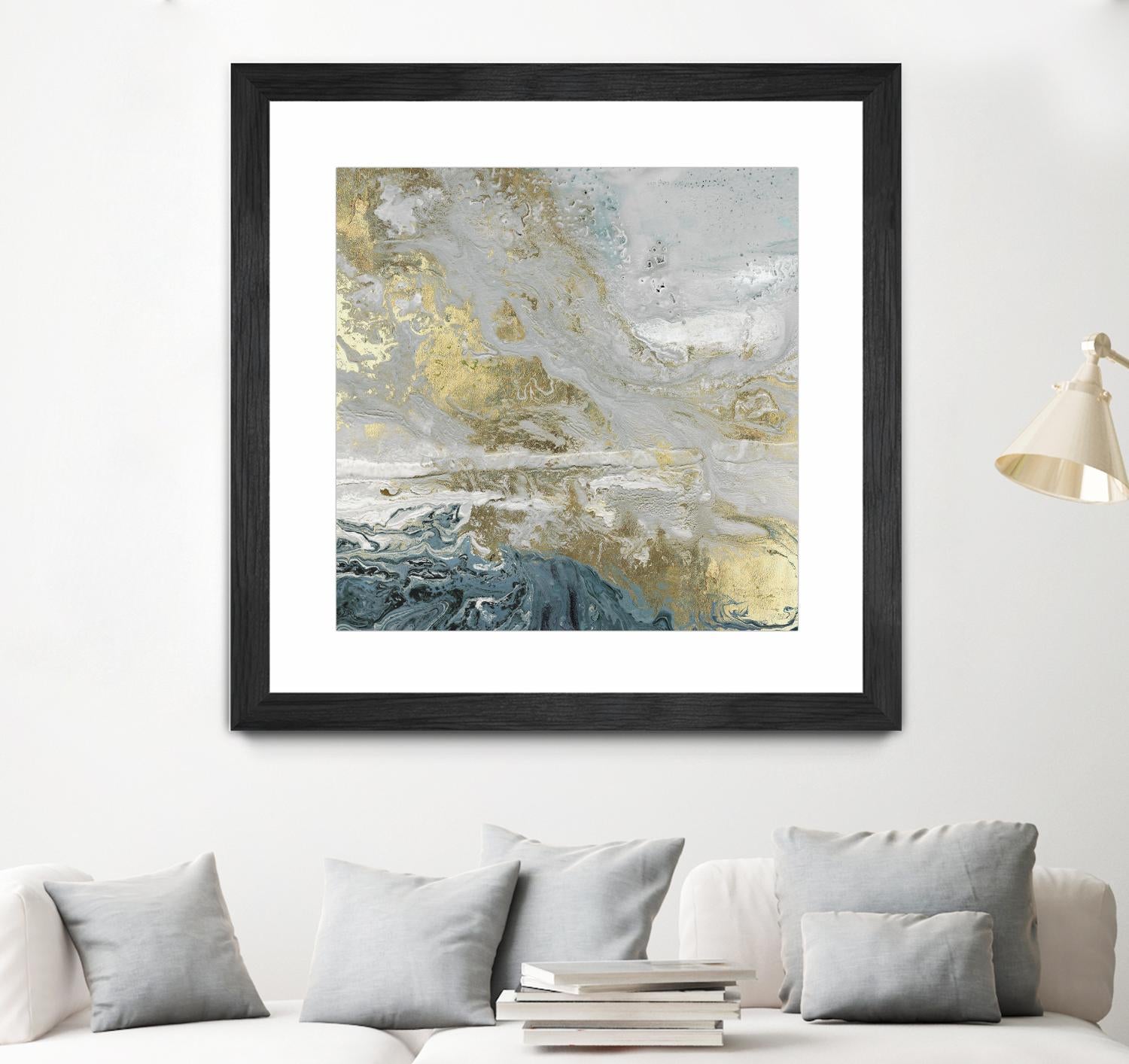 Playa Secreto III Indigo Version by Wendy Kroeker on GIANT ART - blue abstract