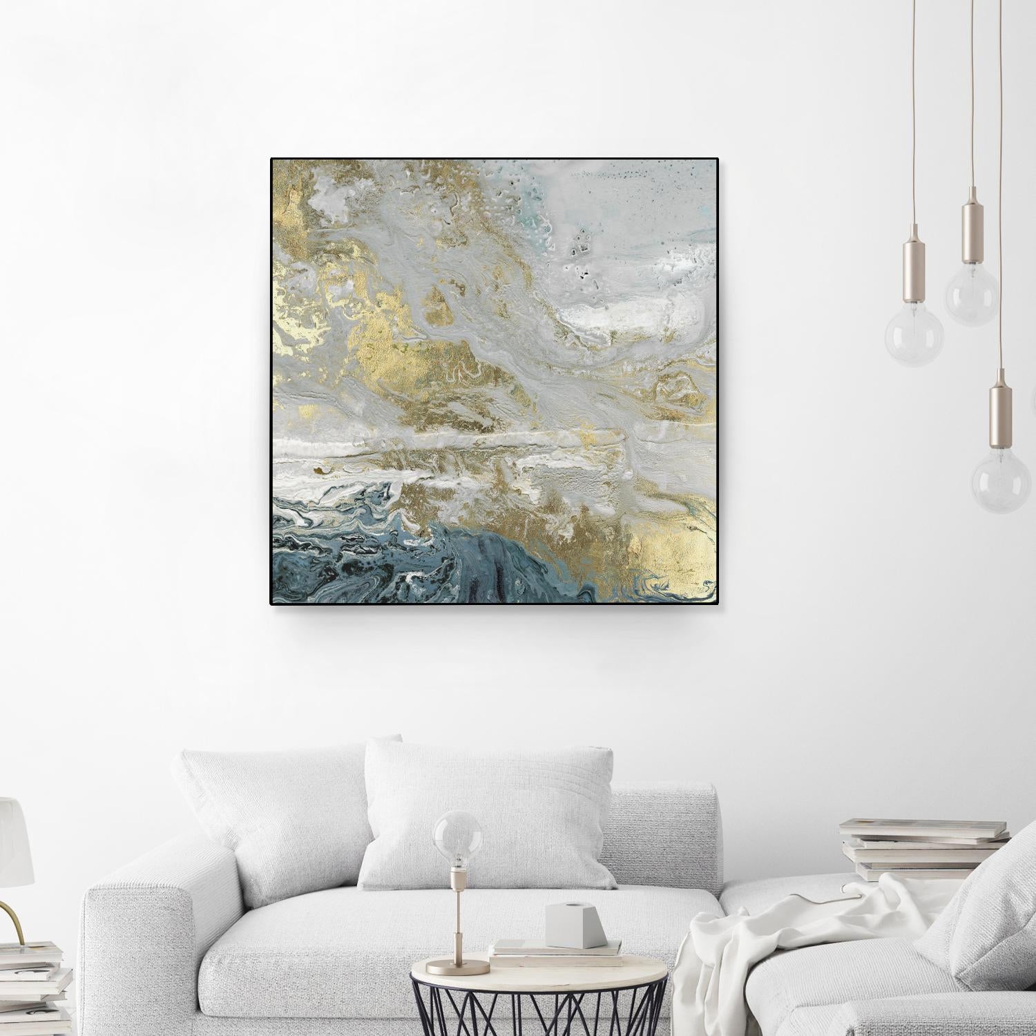 Playa Secreto III Indigo Version by Wendy Kroeker on GIANT ART - blue abstract