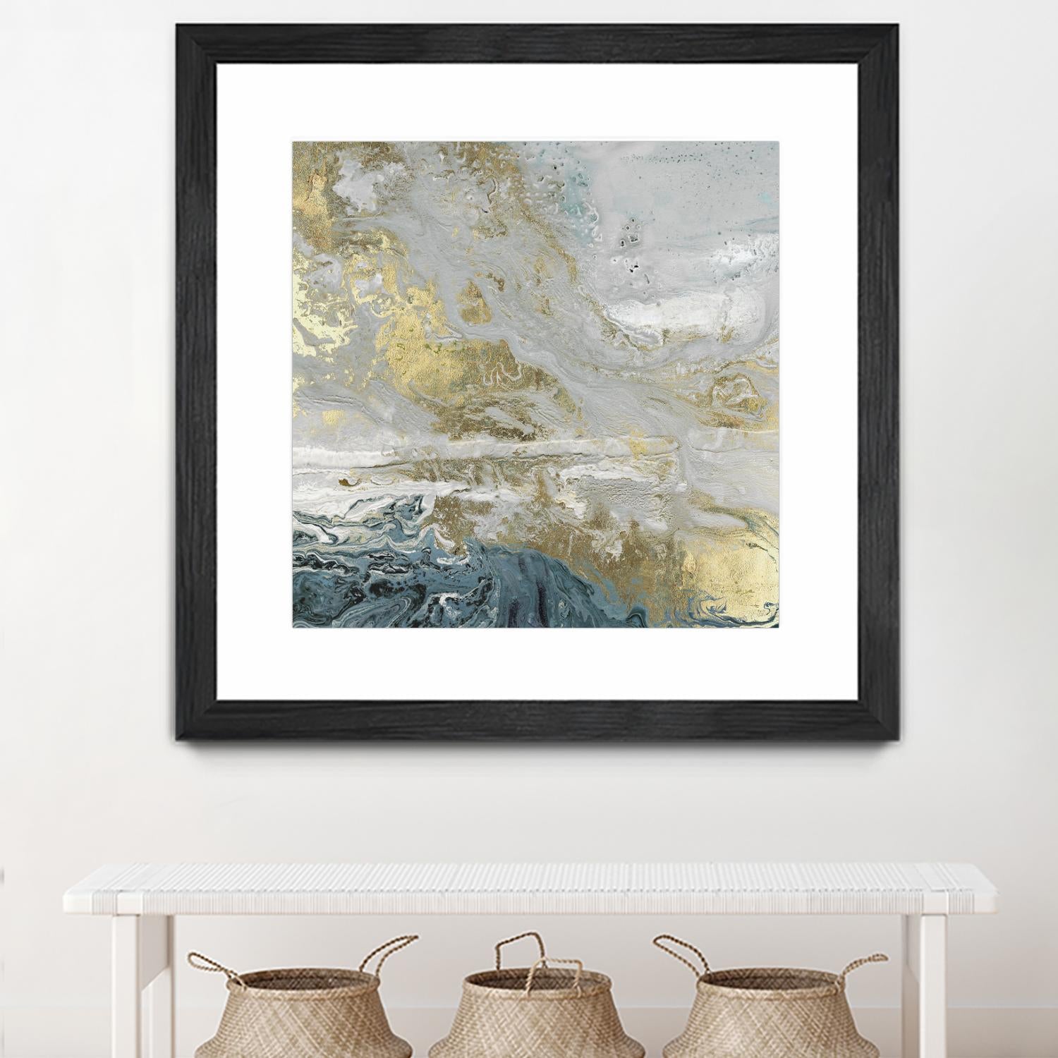 Playa Secreto III Indigo Version by Wendy Kroeker on GIANT ART - blue abstract
