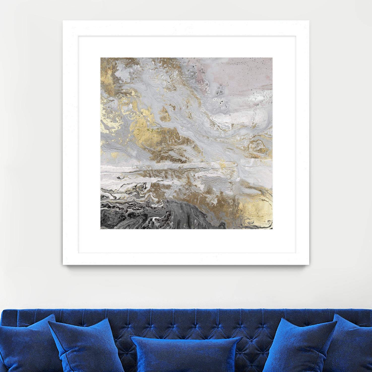 Playa Secreto III Lavender Version by Wendy Kroeker on GIANT ART - white abstract