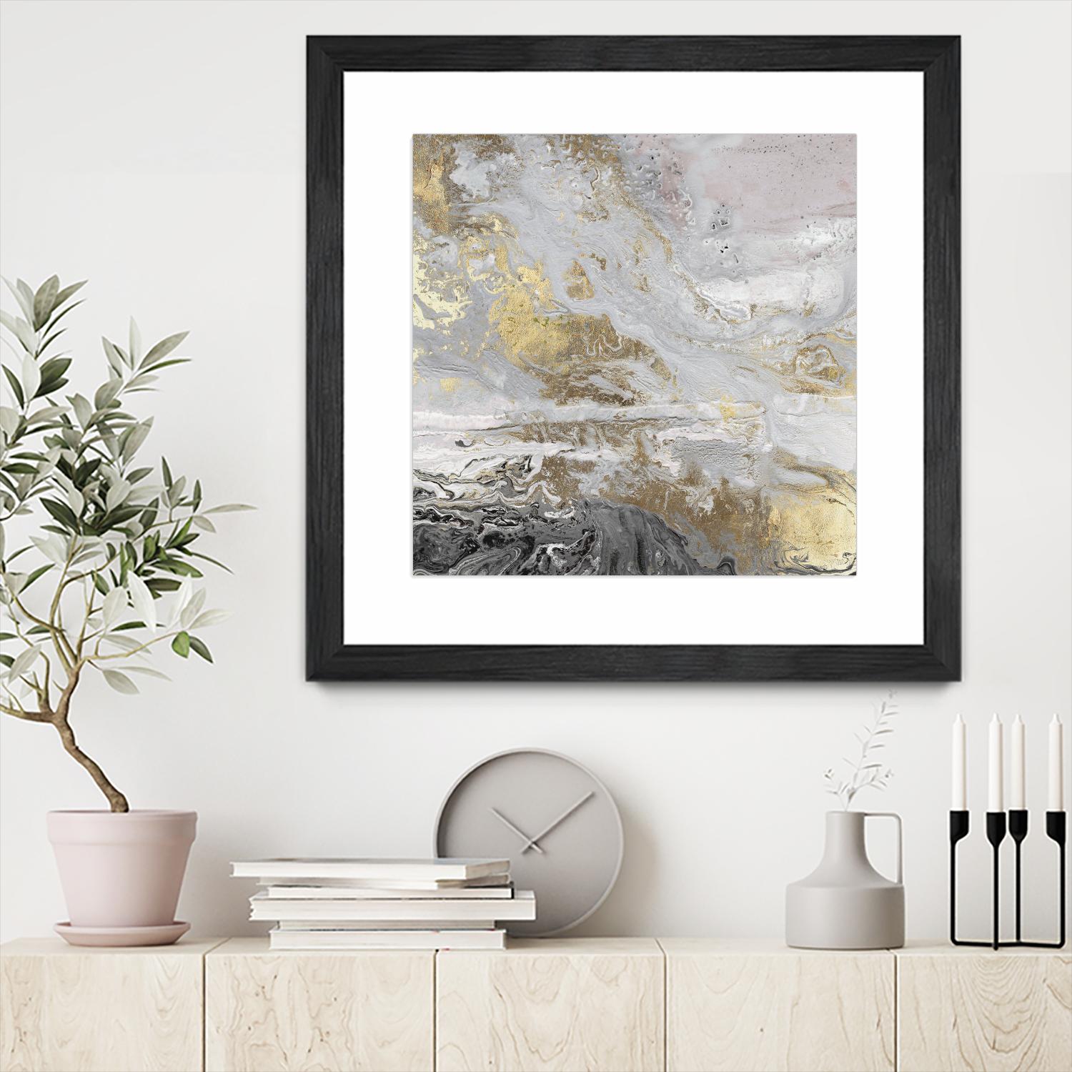 Playa Secreto III Lavender Version by Wendy Kroeker on GIANT ART - white abstract