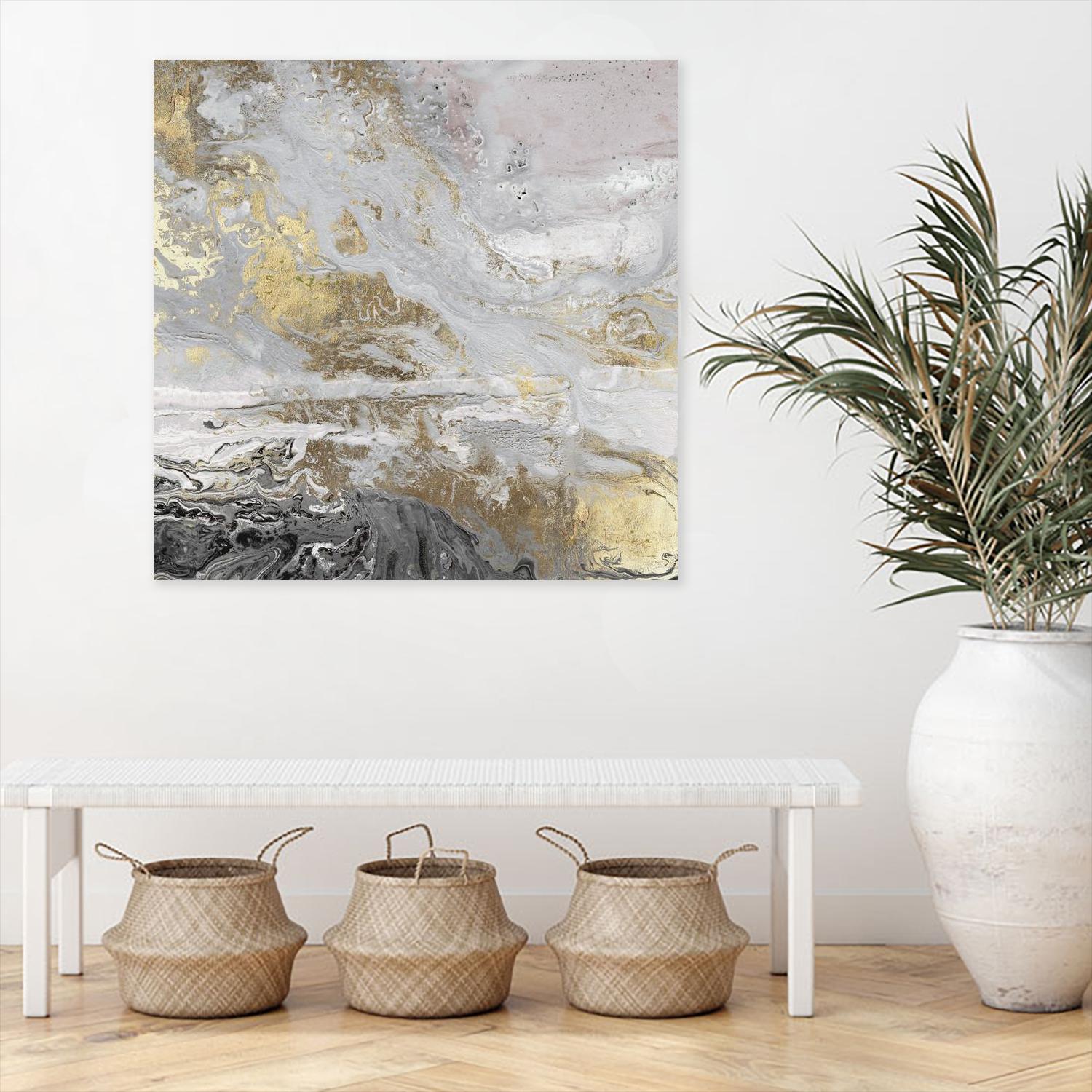 Playa Secreto III Lavender Version by Wendy Kroeker on GIANT ART - white abstract