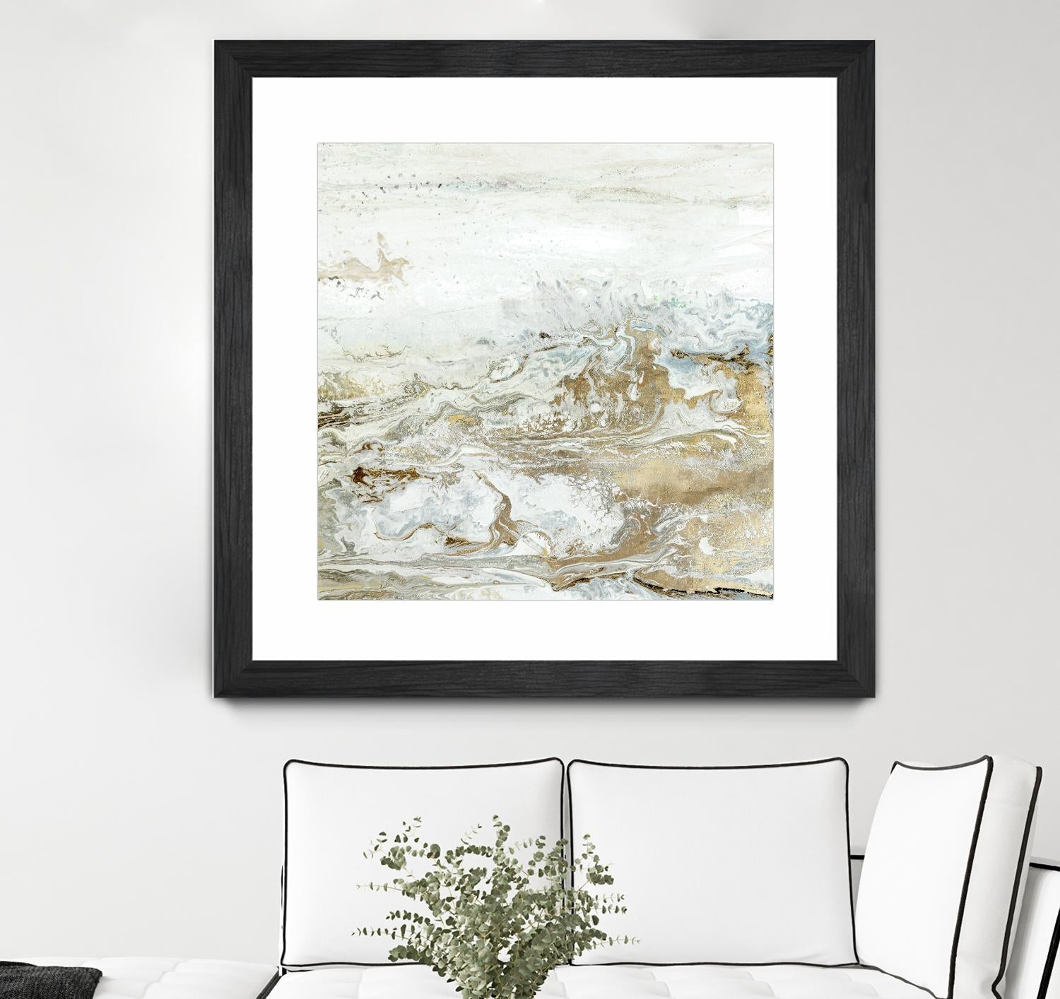 Geode II Teal Version by Wendy Kroeker on GIANT ART - gold abstract