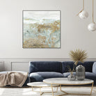 Geode III Teal Version by Wendy Kroeker on GIANT ART - blue abstract