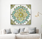 Medalion Inka by Aimee Wilson on GIANT ART - yellow contemporary