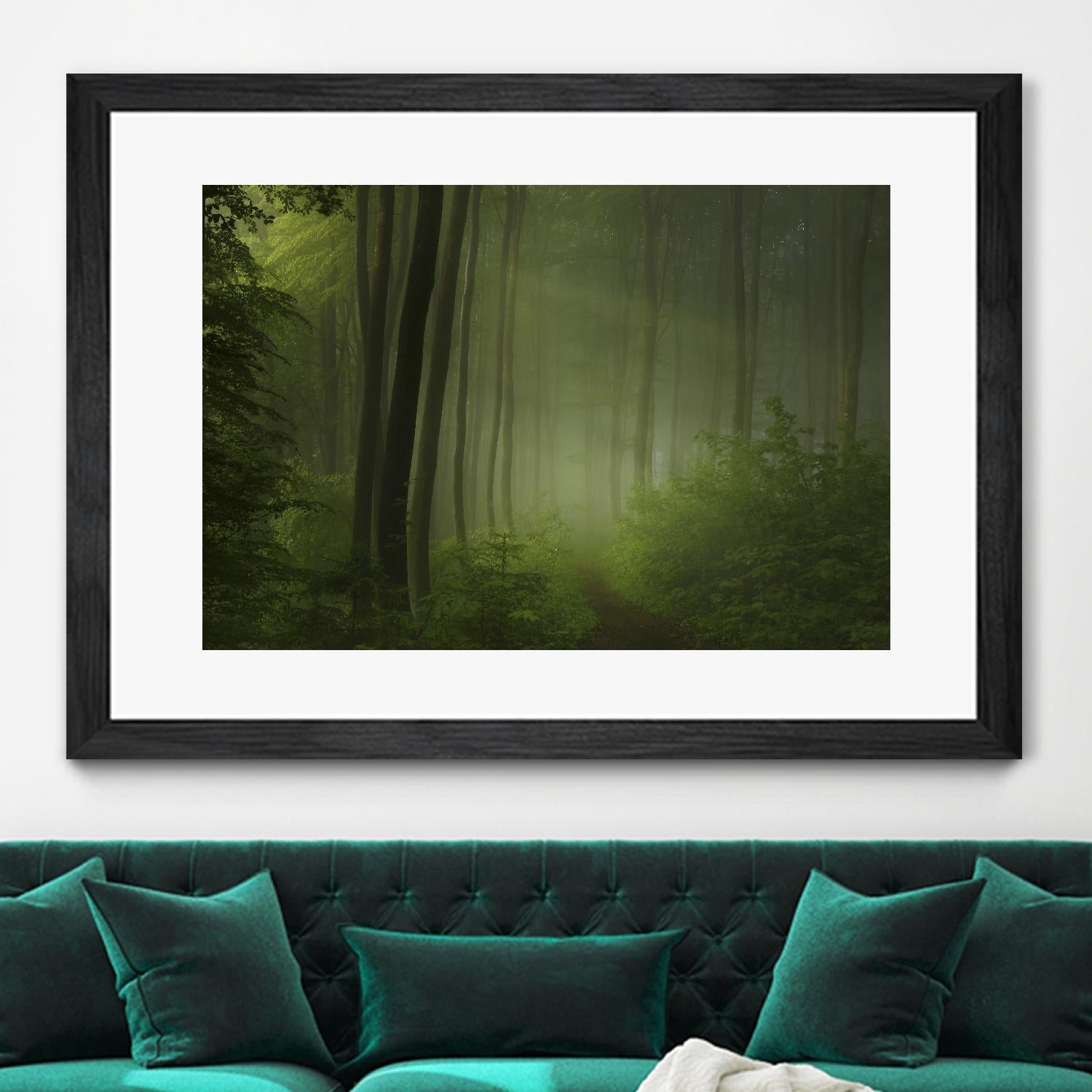 Maier - Forest Morning by 1X on GIANT ART - black trees