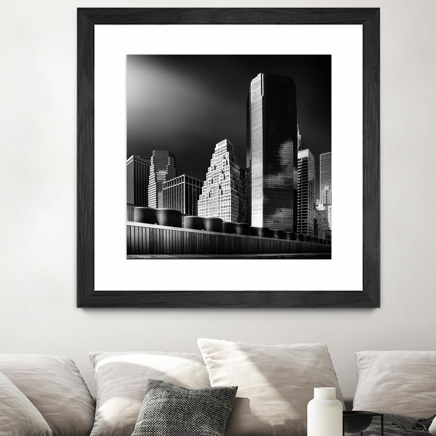 Skyline by Bauer 1X on GIANT ART - black city scene