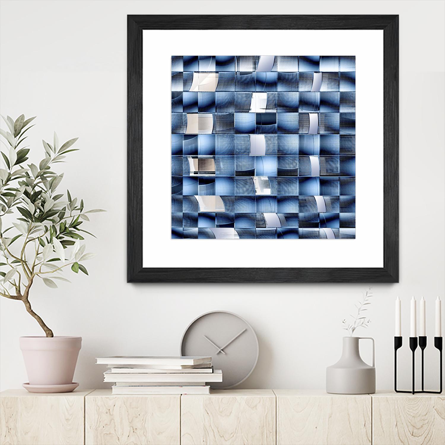 Verschelden - Fractal chaos by 1X on GIANT ART - white photo art