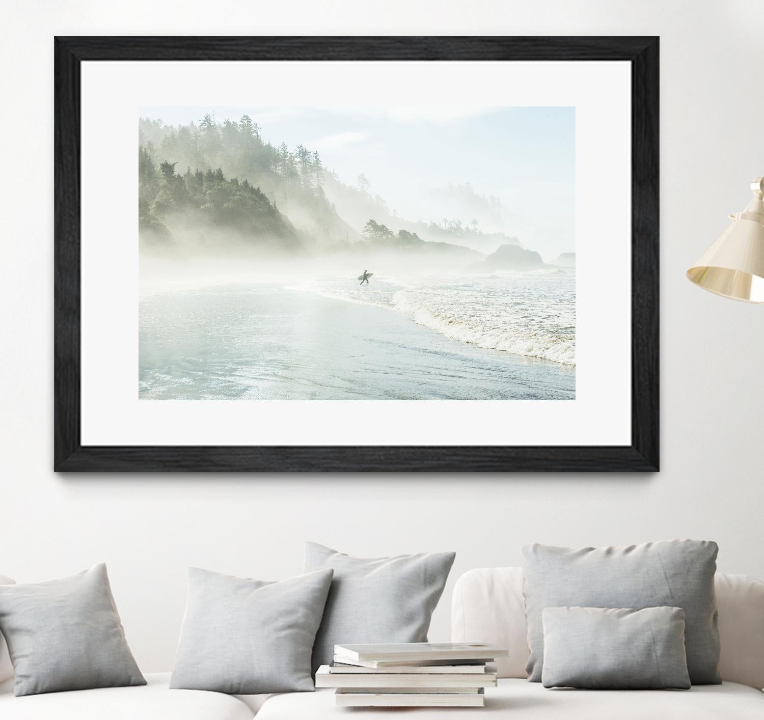 Suhrie - Catching the Morning Surf by 1X on GIANT ART - blue landscape