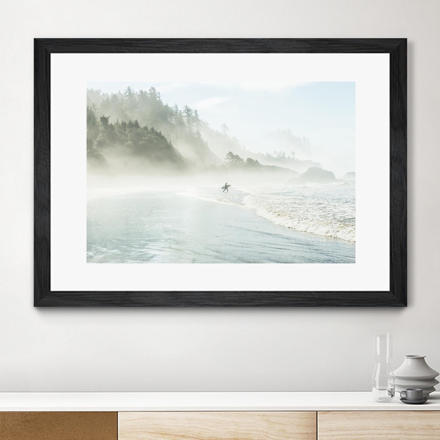 Suhrie - Catching the Morning Surf by 1X on GIANT ART - blue landscape