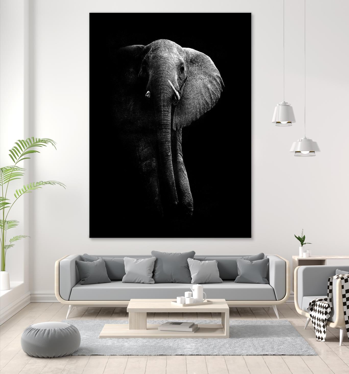 Elephant! by WildPhotoArt on GIANT ART - white black&white nature 