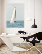Sailboat In The Ocean by Kathy Mansfield on GIANT ART - coastal 