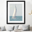 Sailboat In The Ocean by Kathy Mansfield on GIANT ART - coastal 