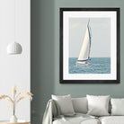 Sailboat In The Ocean by Kathy Mansfield on GIANT ART - coastal 