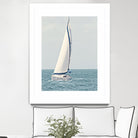 Sailboat In The Ocean by Kathy Mansfield on GIANT ART - coastal 