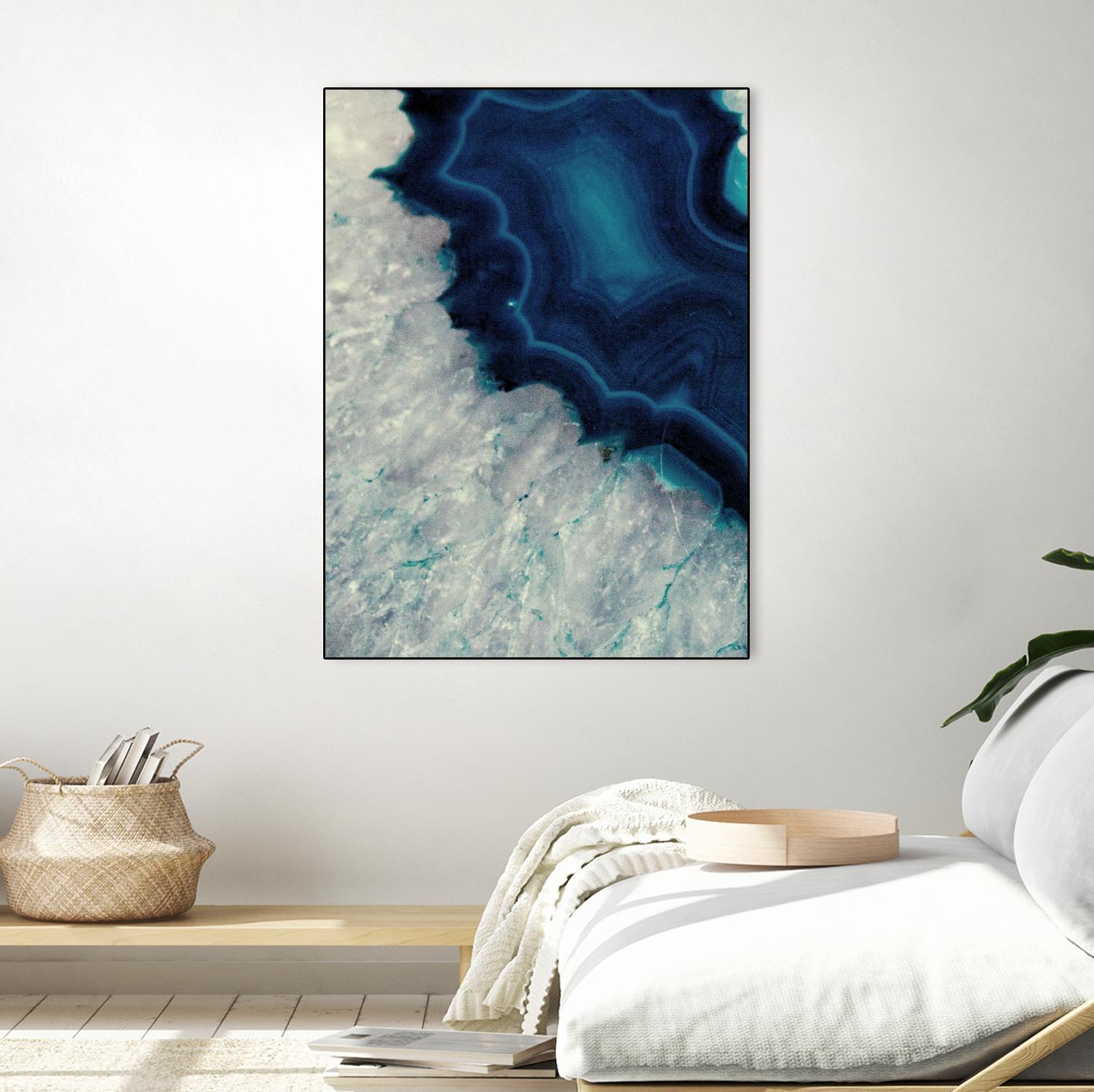 Up Close Blue Mineral I by Susan Bryant on GIANT ART - abstract 