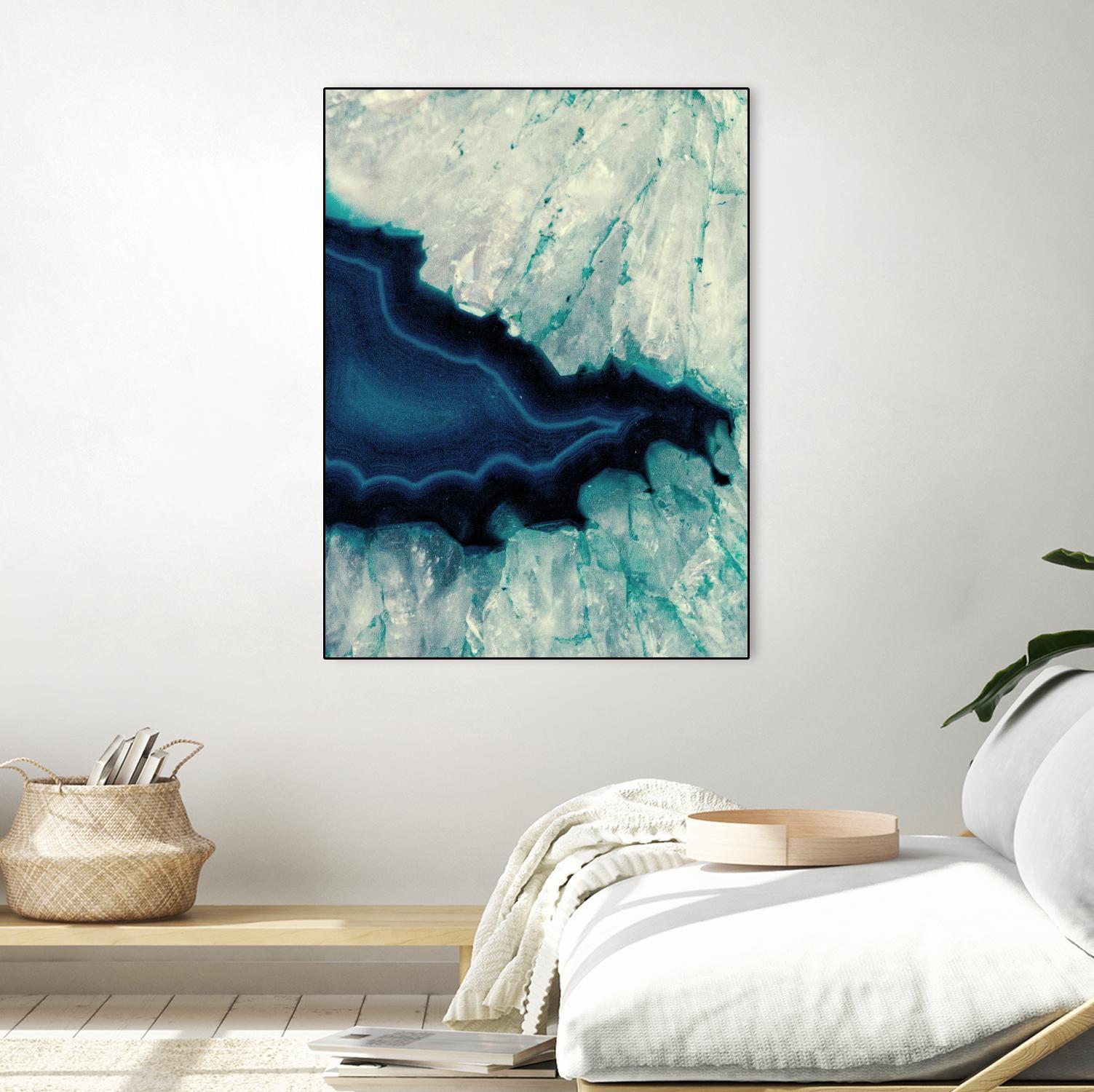 Up Close Blue Mineral II by Susan Bryant on GIANT ART - abstract 